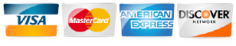 we accept all major credit cards